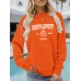 HUFFLEPUFF printed casual round neck long sleeved sweatshirt loose fit