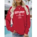 HUFFLEPUFF printed casual round neck long sleeved sweatshirt loose fit