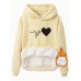 Thick textured heart-shaped love print