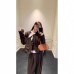 Chic Vintage Polka Dot Long Sleeve Top for Women, Slim Fit, Casual Style