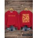 Round neck TRUST IN THE LORD printed pullover hoodie