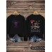 Western denim printed pullover sweatshirt