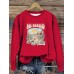 Round neck HIS MERCIES printed pullover sweatshirt