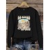 Round neck HIS MERCIES printed pullover sweatshirt