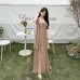 Twisted and strapless summer vacation dress