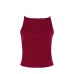 Simple square neck sleeveless versatile basic spicy girl top