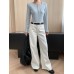 Fashionable Buttoned Half-Placket Round Neck Slim Fit Long Sleeve T-Shirt