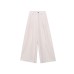 Vintage Relaxed High-Waisted Wide-Leg Pants with Partial Elastic Waist Loose Casual Tapered Fit