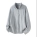 Simple Long Sleeve Half-High Collar Zipper Knitwear Simple Long Sleeve Half-High Collar Zipper Knitwear