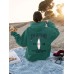 CALIFORNIA printed kangaroo pocket hooded long sleeved fleece sweatshirt top