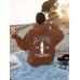 CALIFORNIA printed kangaroo pocket hooded long sleeved fleece sweatshirt top