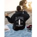 CALIFORNIA printed kangaroo pocket hooded long sleeved fleece sweatshirt top