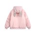 Rabbit ear hooded warm and thick jacket