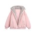 Rabbit ear hooded warm and thick jacket