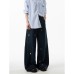 Cartoon teddy bear embroidered jeans