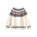 Round neck couple loose sweater