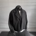 Oversized Casual Men's Blazer Jacket with  High-end Look Short Length Notched Collar Button Closure Long Sleeve