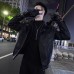 Faux Two-Piece Men's Leather Jacket Autumn/Winter Fashion Style Trendy Brand Premium Feel Cool Leather Coat