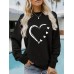 Lover's Love Printed Hooded Sweatshirt