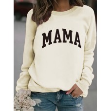 MAMA printed pullover sweatshirt