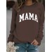 MAMA printed pullover sweatshirt