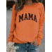 MAMA printed pullover sweatshirt