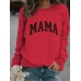 MAMA printed pullover sweatshirt