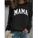 MAMA printed pullover sweatshirt