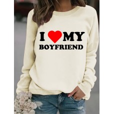 Round neck IVMY printed pullover sweatshirt