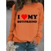 Round neck IVMY printed pullover sweatshirt