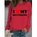Round neck IVMY printed pullover sweatshirt