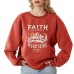 Back collar with velvet sweatshirt round neck letter print