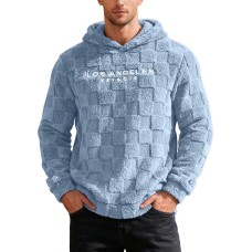 Men's loose letter embroidered hoodie