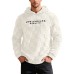 Men's loose letter embroidered hoodie