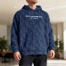 Men's loose letter embroidered hoodie