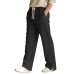 Drawstring sport casual straight leg pants