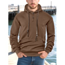 Loose casual hooded long sleeved sweatshirt