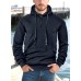 Loose casual hooded long sleeved sweatshirt
