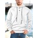 Loose casual hooded long sleeved sweatshirt