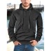 Loose casual hooded long sleeved sweatshirt