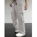 Men's loose wide leg straight leg pants