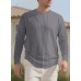 Round neck long sleeved men's top