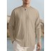 Round neck long sleeved men's top