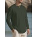 Round neck long sleeved men's top
