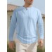 Round neck long sleeved men's top