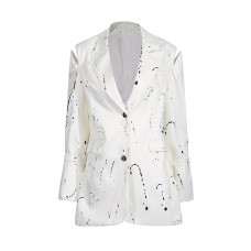 Hollow out printed straight button mini suit Hollow out printed straight button mini suit