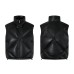 Vest leather jacket cotton jacket
