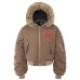 Cotton collar jacket with cotton jacket
