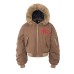 Cotton collar jacket with cotton jacket