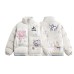Cotton coat graffiti